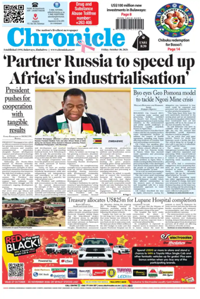 Cover of Chronicle (Zimbabwe)