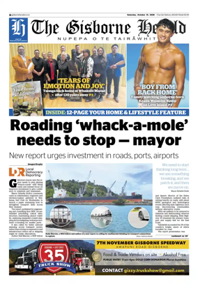 Cover of The Gisborne Herald (Saturday edition)