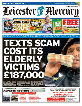 Cover of Leicester Mercury